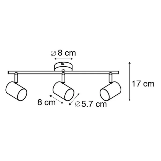 Industriestrahler schwarz kippbar - Jeana 3