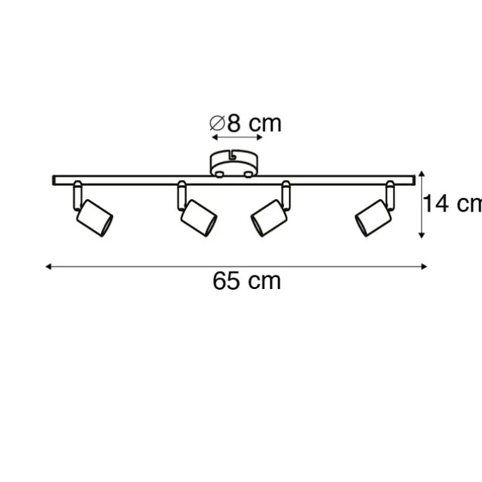 Industriestrahler schwarz kippbar - Jeany 4