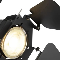 Industriestudio Spot schwarz GU10 mit Klappen - Film