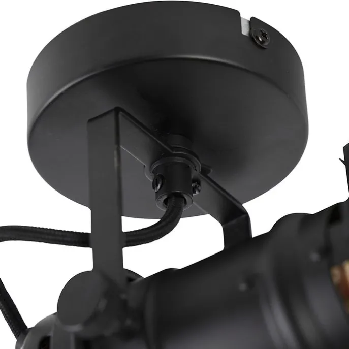 Industriestudio Spot schwarz GU10 mit Klappen - Film