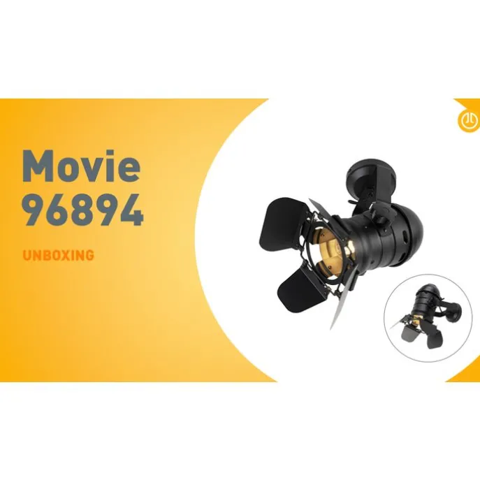 Industriestudio Spot schwarz drehbar und kippbar - Film