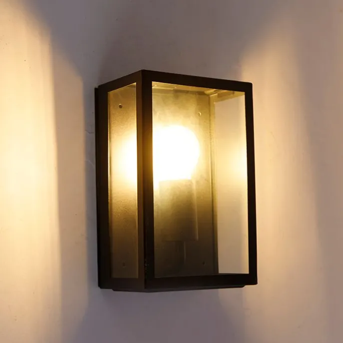 Intelligente Außenwandleuchte schwarz inkl. WLAN A60 IP44- Rotterdam 2