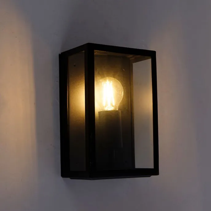 Intelligente Außenwandleuchte schwarz inkl. WLAN A60 IP44- Rotterdam 2