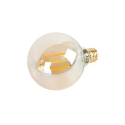 Intelligente E27-LED-Lampe, dimmbar bis warm, G95, Gold, 7 W, 806 lm, 1800 K – 3000 K