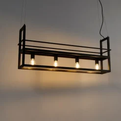 Intelligente Hängelampe schwarz inkl. WiFi A60 Lichtquellen - Cage Rack