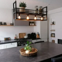 Intelligente Hängelampe schwarz inkl. WiFi A60 Lichtquellen - Cage Rack