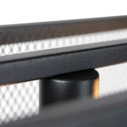 Intelligente industrielle Hängelampe schwarz inkl. 4 WiFi A60 - Käfig