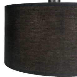 Intelligente moderne Bogenlampe schwarz inkl. A60 Wifi - Vinossa