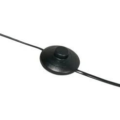 Intelligente moderne Bogenlampe schwarz inkl. A60 Wifi - Vinossa