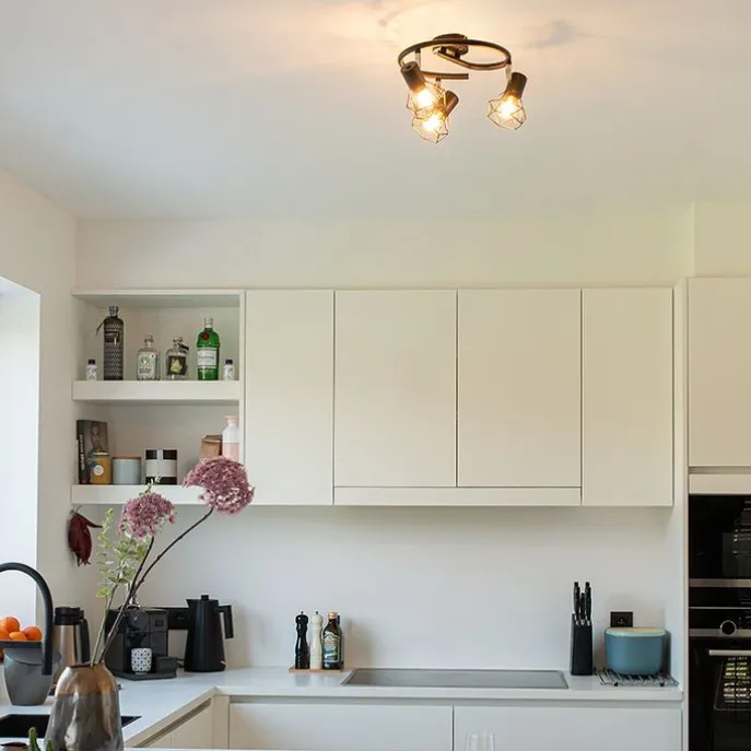 Intelligenter Strahler schwarz dreh- und kippbar inkl. 3 WLAN P45 - Mosh