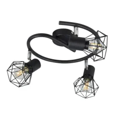 Intelligenter Strahler schwarz dreh- und kippbar inkl. 3 WLAN P45 - Mosh