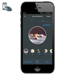 Intelligenter Strahler schwarz dreh- und kippbar inkl. 3 WLAN P45 - Mosh