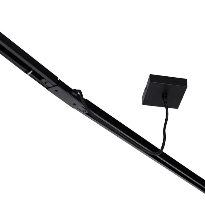 I-Stromversorgung mit quadratischer Montageplatte für 1-phasige Schiene schwarz - Iconic