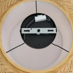 Japandi Deckenleuchte Bambus mit weißer Innenseite - Liva