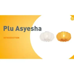 Japandi Deckenleuchte Gold 27cm - Plu Asyesha