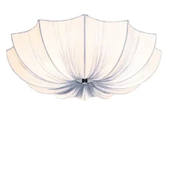 Japandi Deckenleuchte Grau Seide 52cm 3-flammig - Plu