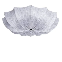 Japandi Deckenleuchte Grau Seide 52cm 3-flammig - Plu
