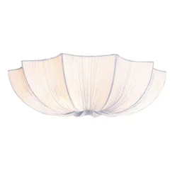 Japandi Deckenleuchte Grau Seide 52cm 3-flammig - Plu