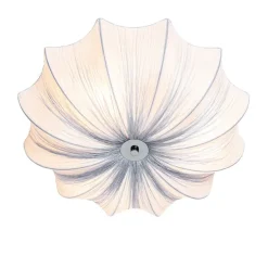 Japandi Deckenleuchte Grau Seide 52cm 3-flammig - Plu