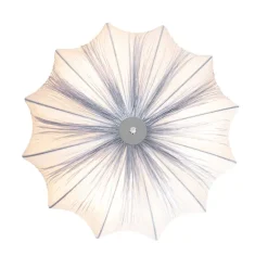 Japandi Deckenleuchte Grau Seide 52cm 3-flammig - Plu