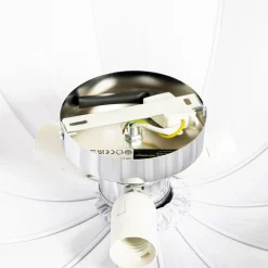 Japandi Deckenleuchte Grau Seide 52cm 3-flammig - Plu