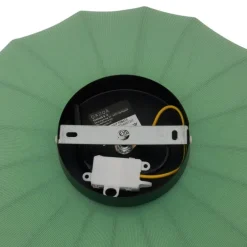 Japandi Deckenleuchte Grün mit Stoffschirm - Bida