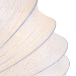 Japandi Deckenleuchte Weiß Seide 60cm 5-flammig - Plu