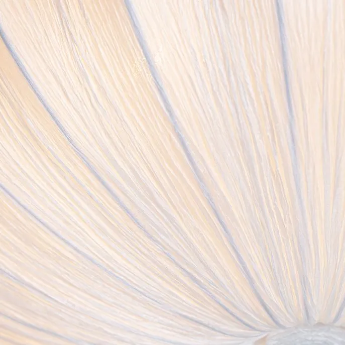 Japandi Deckenleuchte Weiß Seide 60cm 5-flammig - Plu