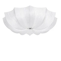 Japandi Deckenleuchte Weiß Seide 52cm 3-flammig - Plu