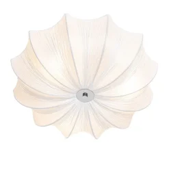 Japandi Deckenleuchte Weiß Seide 52cm 3-flammig - Plu