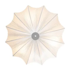 Japandi Deckenleuchte Weiß Seide 52cm 3-flammig - Plu