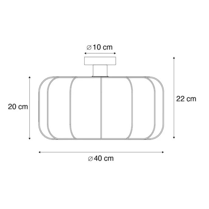 Japandi Deckenleuchte Weiß 40cm - Madleine