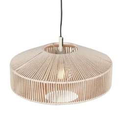 Japandi hanglamp bruin touw 46cm - Svea