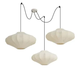Japandi Hängelampe Beige 50cm 3-flammig - Plu