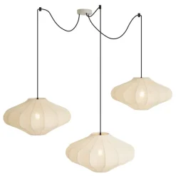 Japandi Hängelampe Beige 50cm 3-flammig - Plu