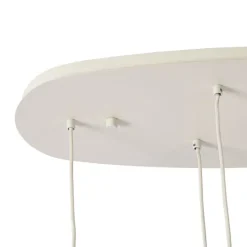 Japandi Hängelampe Beige mit Stoffschirmen 6-flammig - Yente