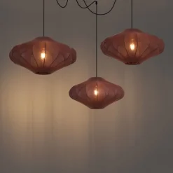 Japandi Hängelampe braun 50cm 3-flammig - Plu