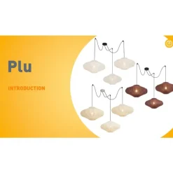 Japandi Hängelampe braun 50cm 3-flammig - Plu