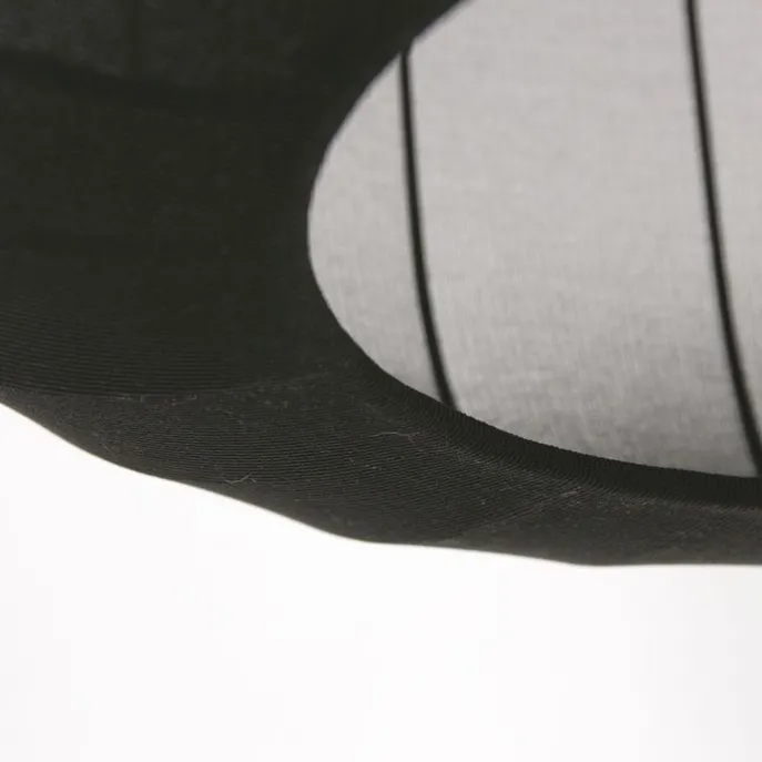 Japandi Pendelleuchte Schwarz mit Stoffschirm 45cm - Sable