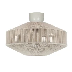 Japandi plafondlamp bruin met touw - Svea