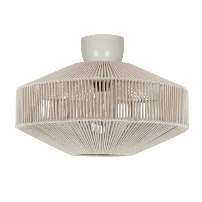 Japandi plafondlamp bruin met touw - Svea