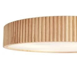 Japandi plafondlamp hout 60cm 5-lichts - Lyra