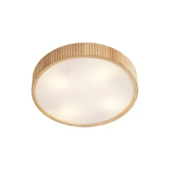 Japandi plafondlamp hout 60cm 5-lichts - Lyra