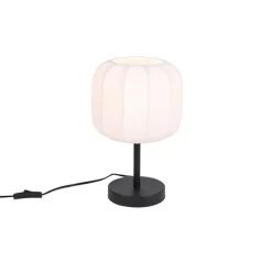 Japandi Tischleuchte Schwarz mit Weiß - Madleine