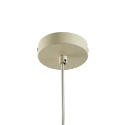 Japandi-Hängelampe Beige mit Stoffschirm - Bida