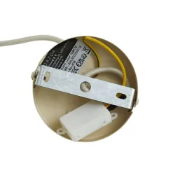 Japandi-Hängelampe Beige mit Stoffschirm - Bida