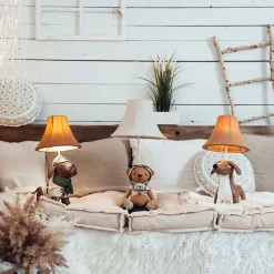 Kinder Tischleuchte Dackel Braun inkl. LED - Waldi