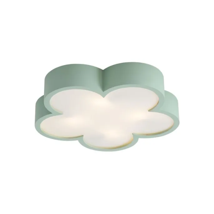 Kinderzimmer-Deckenleuchte Grün mit Weiß - Lucille