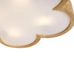 Kinderzimmer-Deckenleuchte Holz mit Weiß - Lucille