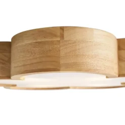 Kinderzimmer-Deckenleuchte Holz mit Weiß - Lucille